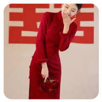 La Chapelle Sport拉夏贝尔裙子连衣裙女秋季新款法式小香风气质高腰改良旗袍秋