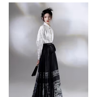 SMVP夜场性感改良旗袍连衣裙女中式复古气质足疗技师工作服显瘦包臀裙 黑色 S