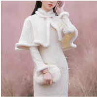 經典故事（JANE STORY）高端气质蕾丝旗袍新款2023秋季复古平时可穿年轻款改